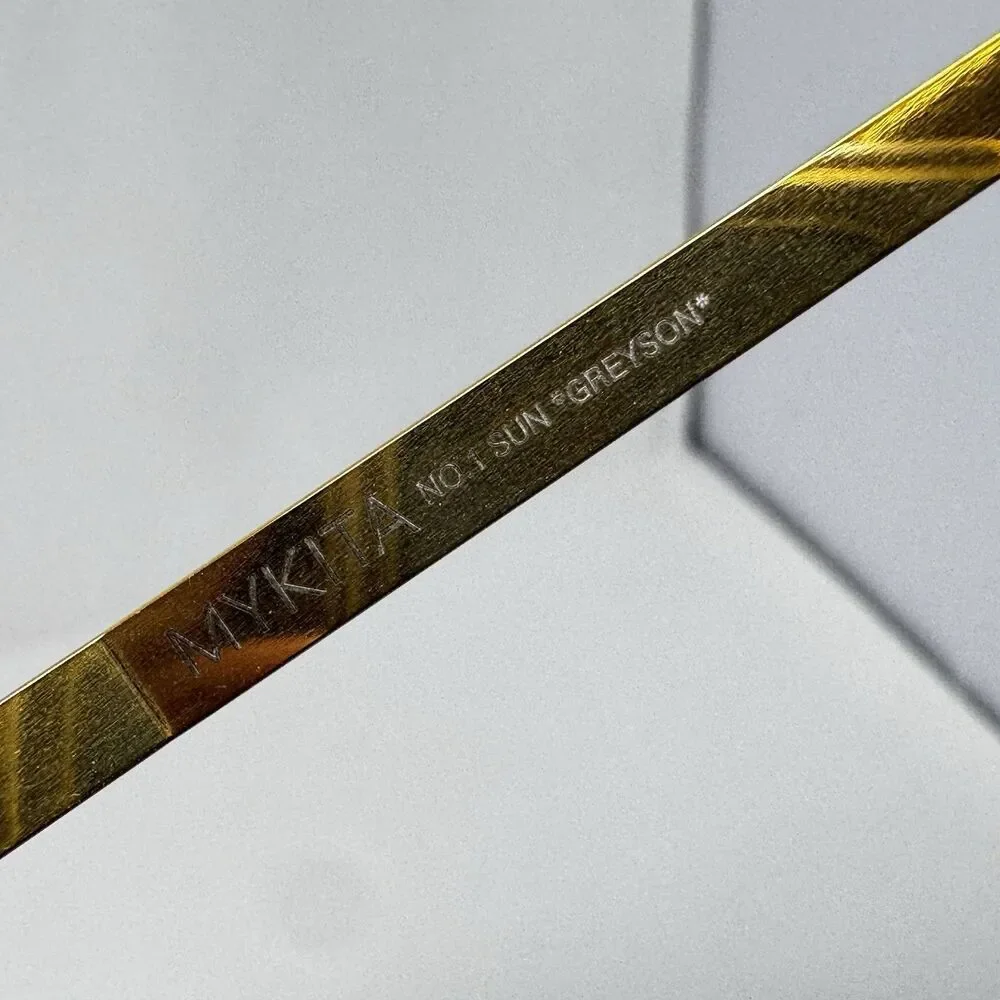 MYKITA Greyson 013 Glossy Gold Sunglass / Eyeglass Frames Only 58-14-140 Germany